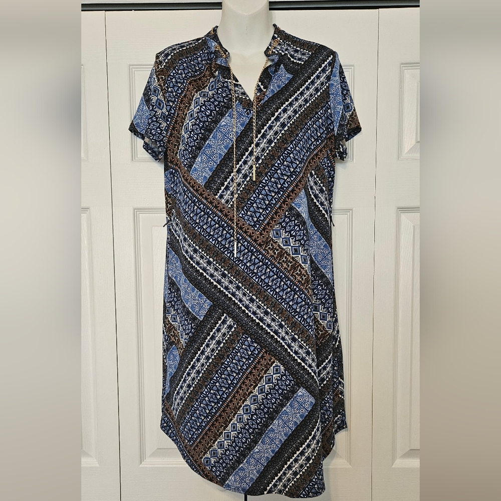 NWOT Per Seption Concept Dress w/ Neck chain